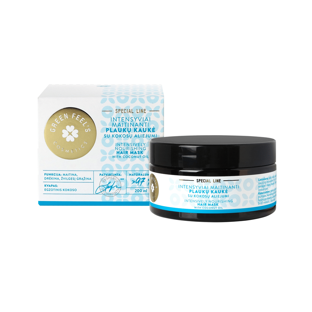 Intensively Nourishing Hair Mask With Natural Coconut Oil Strength Damage Remedy 200ml