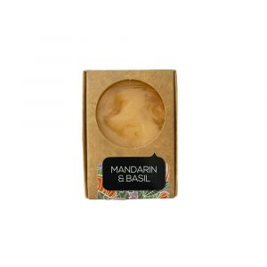 Mandarin & Basil - Natural, Handmade Aromatherapy Cold Soap Bar, Luxury Perfumed Soap Made with Pure Essential Oils, Vegan, For Face & Body – 100 gr