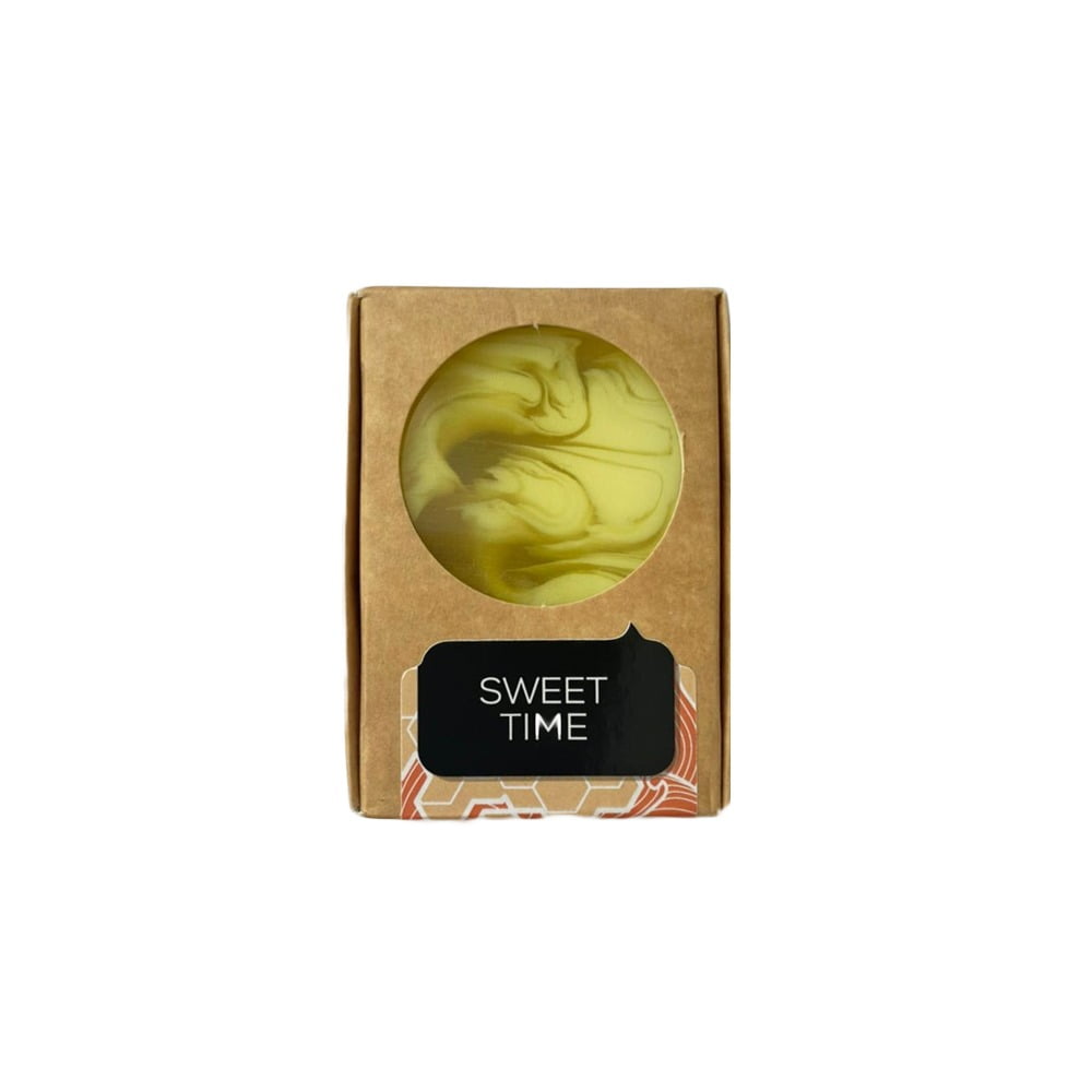 Sweet Time - Natural, Handmade Aromatherapy Cold Soap Bar, Luxury Perfumed Soap Made with Pure Essential Oils, Vegan, For Face & Body – 100 gr